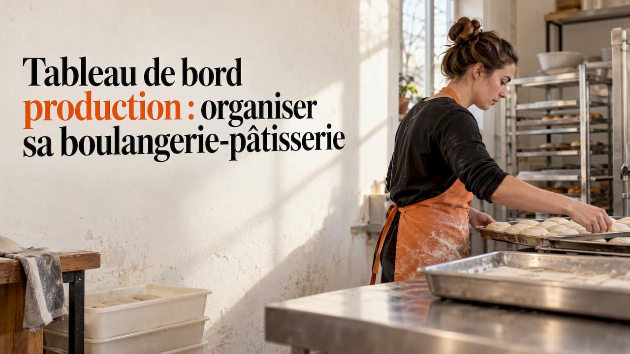 Tableau de bord de production en boulangerie : lire les quantités à préparer
